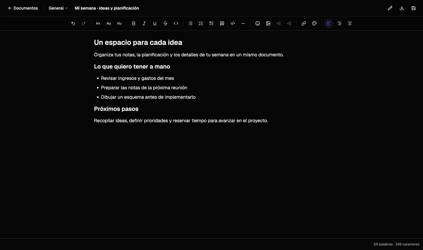 Abrir editor de documentos
